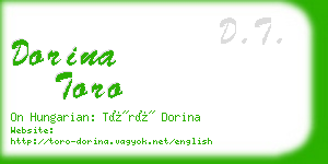 dorina toro business card